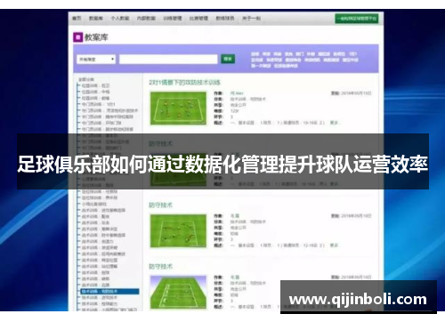 足球俱乐部如何通过数据化管理提升球队运营效率